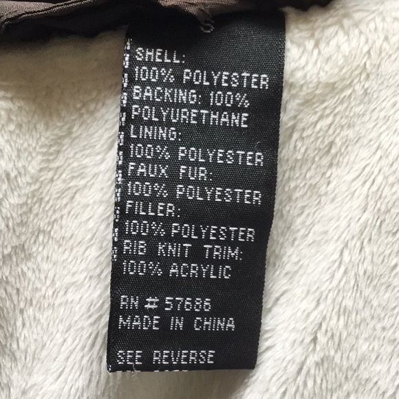 Dark Brown Vanity Winter Hooded Vest - Picture 5 of 6